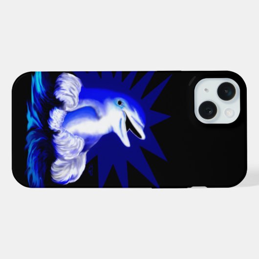 スマイルイルカ iPhoneケース (裏面横)