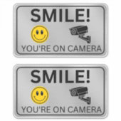 スマイルオンカメラシンボルや象徴 シール (正面)