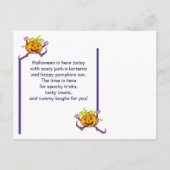 スマイルカボチャハッピーハローウィン ポストカード (裏面)