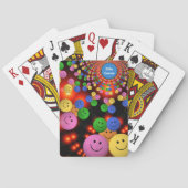スマイルカラフル顔&かわいいハッピースマイルバブル トランプ (裏面)