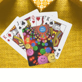 スマイルカラフル顔&かわいいハッピースマイルバブル トランプ