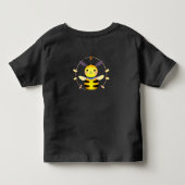 スマイルカートゥーン蜂キャラクター トドラーTシャツ (裏面)