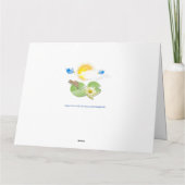 スマイルクロコダイルの子供の誕生日カード カード (裏面)