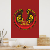 スマイルゴッドラブユービューティフルアメージング文字引用文 ポスター (キッチン)