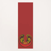 スマイルゴッドラブユービューティフルアメージング文字引用文 ヨガマット (正面)