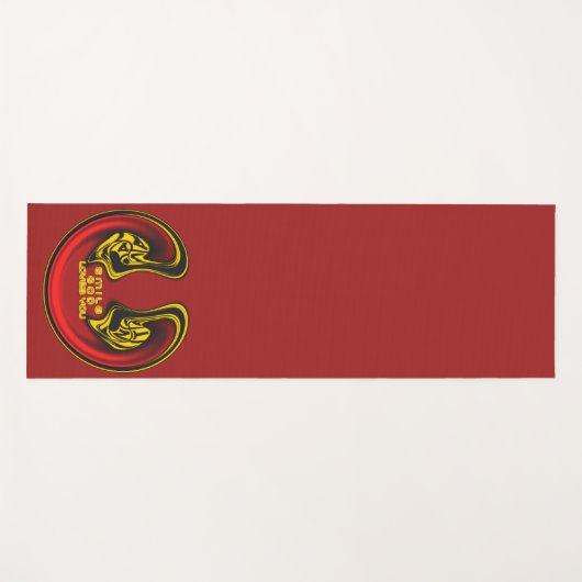 スマイルゴッドラブユービューティフルアメージング文字引用文 ヨガマット (正面(横))