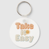 スマイルサンで"Take It Easy"をリラックス キーホルダー (正面)