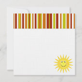 スマイルサンシャインパーティの招待状 招待状 (裏面)