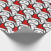 スマイルサンタクロースのスケッチラッピング紙 ラッピングペーパー (角)