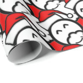 スマイルサンタクロースのスケッチラッピング紙 ラッピングペーパー (ロールコーナー)