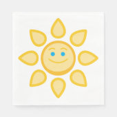 スマイルサンハッピー顔 スタンダードランチョンナプキン (正面)