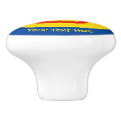 スマイルサンハッピー顔 セラミックノブ (側面)