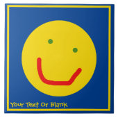 スマイルサンハッピー顔 タイル (正面)