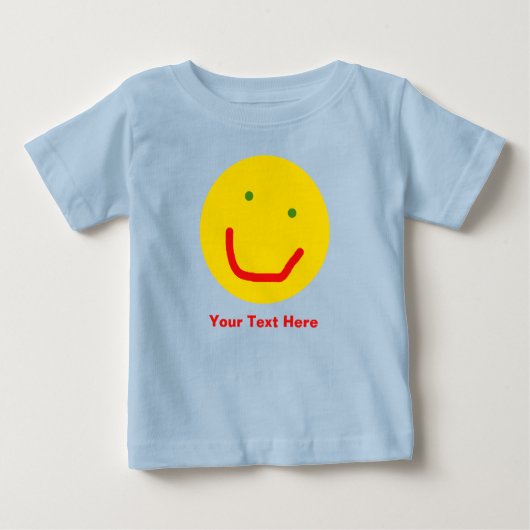 スマイルサンハッピー顔 ベビーTシャツ (正面)