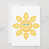 スマイルサンハッピー顔 招待状 (正面)