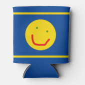 スマイルサンハッピー顔 缶クーラー (正面)