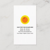 スマイルサンレイズフラワーズデカラフルイケアナニー 名刺 (裏面)