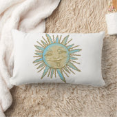 スマイルサン顔アート ランバークッション (ブランケット)