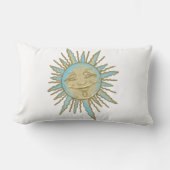 スマイルサン顔アート ランバークッション (正面)