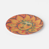 スマイルサン,フェアリーターブルファンタジーアート,オレンジイエロー ペーパープレート (アングル)