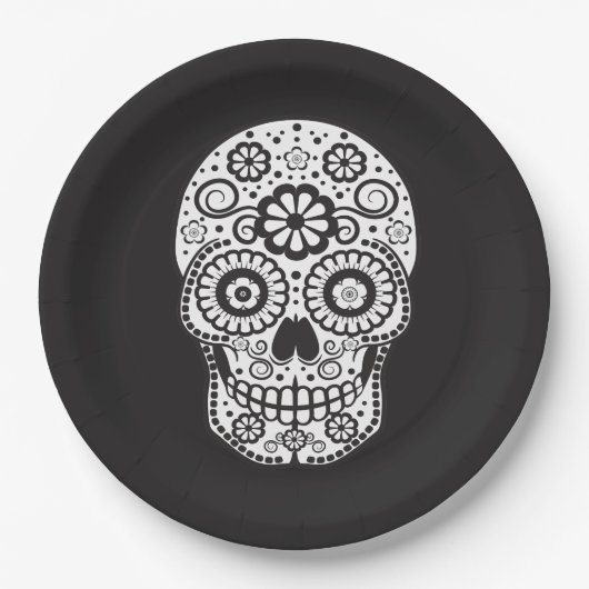 スマイルシュガースカル ペーパープレート (正面)