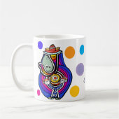 スマイルジョイパーティーマンガアート コーヒーマグカップ (左)