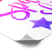 スマイルスパークルシャイン – レインボーカラーポスター ポスター (角)