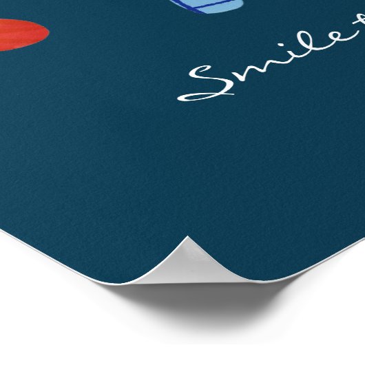 スマイルスルー雨引用文 ポスター (角)