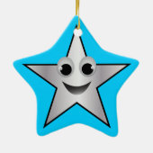 スマイルスーパースターキャラクターシルバーカラー セラミックオーナメント (裏面)