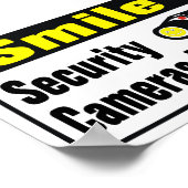 スマイルセキュリティカメラ使用中 ポスター (角)