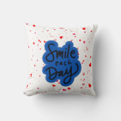 スマイルタイポグラフィ クッション (正面)