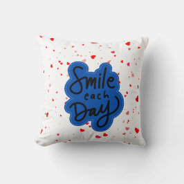 スマイルタイポグラフィ クッション