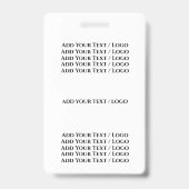 スマイルタグ（リード付き）- 裏面参照 バッジ (裏面)