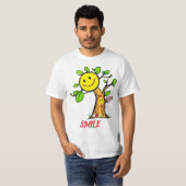 "スマイルツリー" ポジティブな気分 Tシャツ (正面フル)
