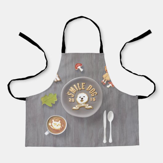 スマイルドッグアイシングクッキー エプロン (正面)