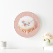 スマイルドッグドーナツ大時計 ラージ壁時計 (ホーム)