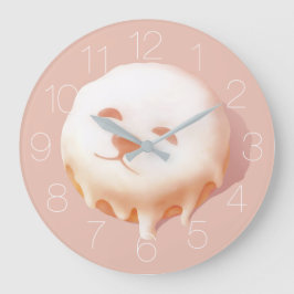 スマイルドッグドーナツ大時計 ラージ壁時計