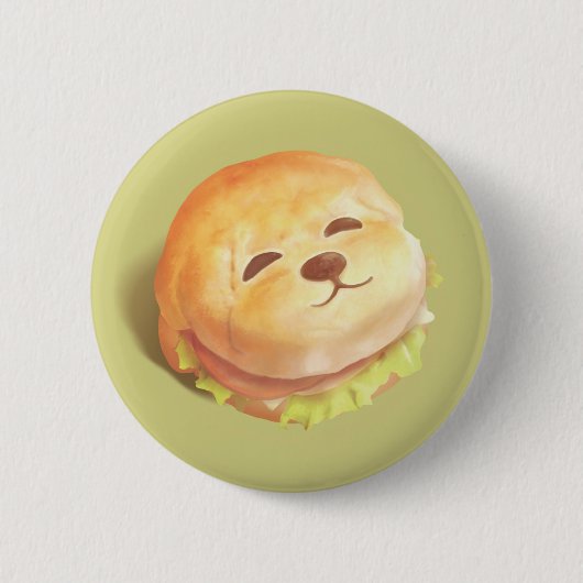 スマイルドッグバーガー 缶バッジ (正面)