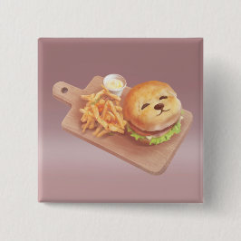 スマイルドッグバーガー 缶バッジ