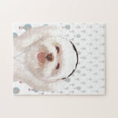 スマイルドッグ聞はヘッドフォンで音楽に ジグソーパズル (横)