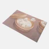 スマイルドッグ – シャオロンバオデライト ドアマット (アングル)