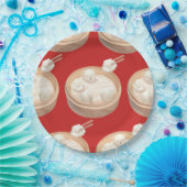 スマイルドッグ – シャオロンバオデライト ペーパープレート (パーティー)