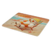 スマイルドッグ – ビーチモードオン カッティングボード (角)