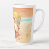 スマイルドッグ – ビーチモードオン カフェラテマグ (右)