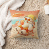 スマイルドッグ – ビーチモードオン クッション (ブランケット)