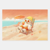 スマイルドッグ – ビーチモードオン ラッピングペーパーシート (正面2)