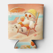 スマイルドッグ – ビーチモードオン 缶クーラー (正面)