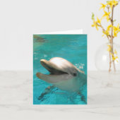 スマイルドルフィン カード (黄色い花)