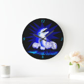 スマイルドルフィン ラージ壁時計 (ホーム)