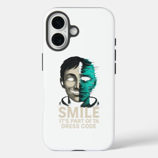 スマイルドレスコード デジタルグリッチ Case-Mate iPhoneケース (裏面)